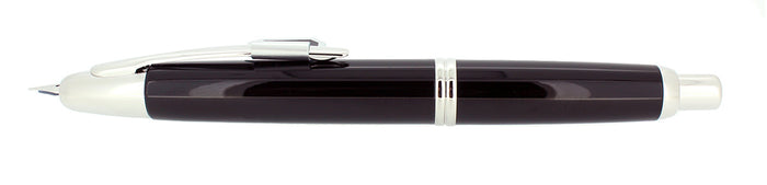 PILOT NAMIKI VANISHING POINT BLACK WITH RHODIUM ACCENTS 18K NIB FOUNTAIN PEN