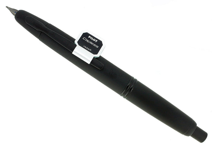 NEW PILOT NAMIKI VANISHING POINT MATTE BLACK WITH BLACK TRIM 18K NIB FOUNTAIN PEN OFFERED BY ANTIQUE DIGGER