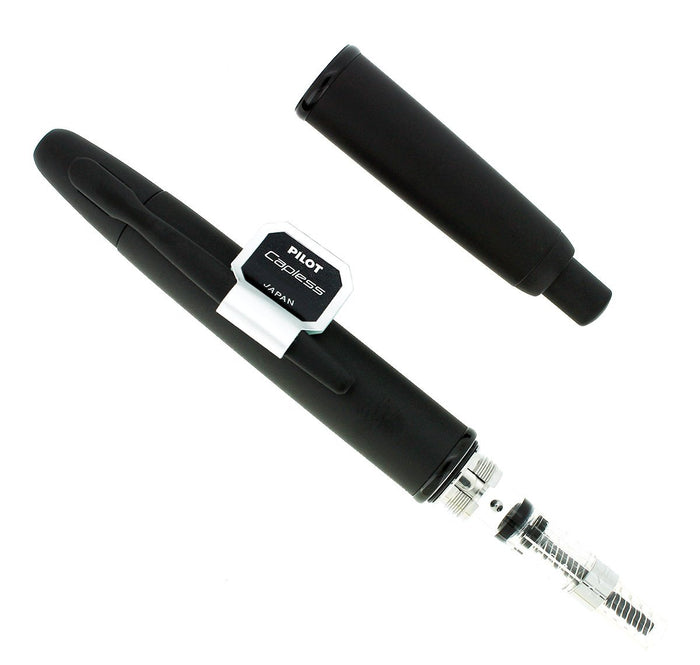 NEW PILOT NAMIKI VANISHING POINT MATTE BLACK WITH BLACK TRIM 18K NIB FOUNTAIN PEN OFFERED BY ANTIQUE DIGGER