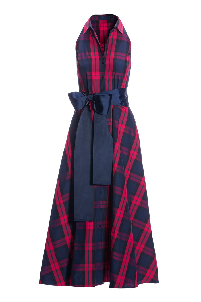 Plaid Shirt Dress Multi