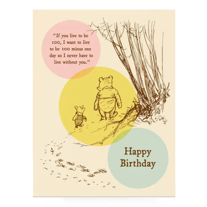 Pooh 100 Birthday Card