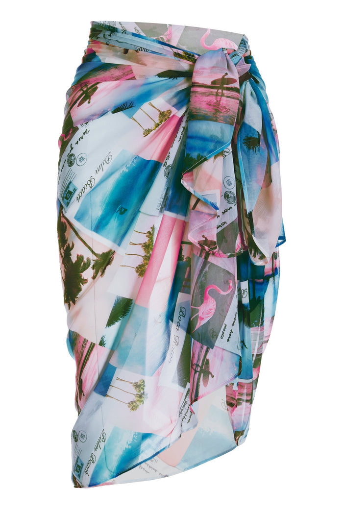 Postcard Print Pareo Multi