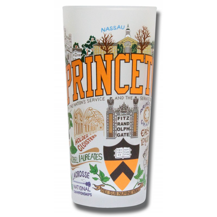 Princeton University Collegiate Frosted Glass Tumbler