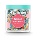 Rainbow Sour Belts Jar