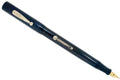 RESTORED 1920s WATERMAN 52 BLACK CHASED HARD RUBBER FOUNTAIN PEN WITH F to BBB+ FLEXIBLE NIB