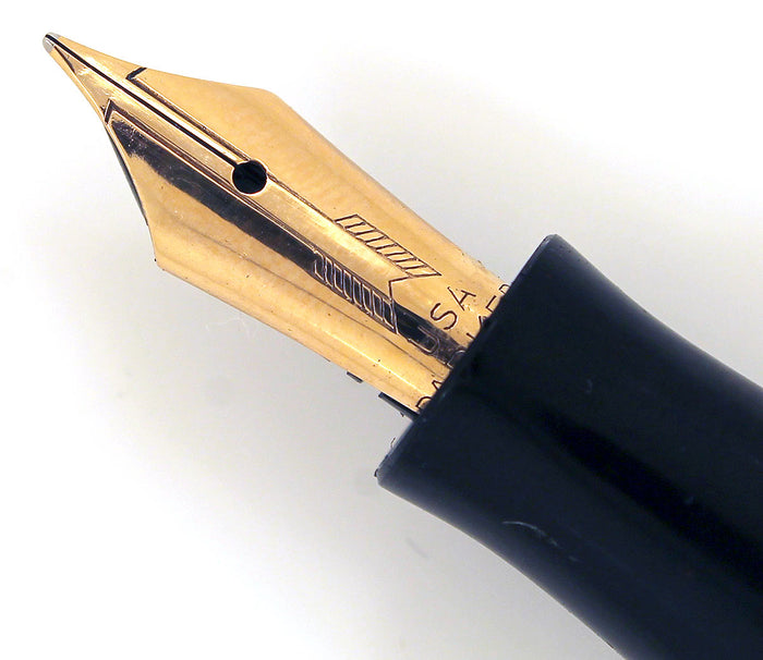 RESTORED 1935 PARKER BURGUNDY MOTTLED DOUBLE JEWEL VACUMATIC JR FOUNTAIN PEN OFFERED BY ANTIQUE DIGGER
