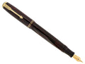 RESTORED 1938 PARKER JR BURGUNDY DOUBLE JEWEL VACUMATIC SHADOW WAVE FOUNTAIN PEN OFFERED BY ANTIQUE DIGGER