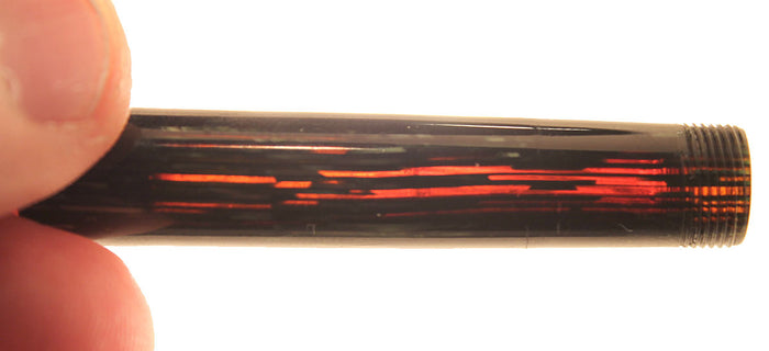 RESTORED 1939 PARKER EMERALD PEARL VACUMATIC SHADOW WAVE DEBUTANTE FOUNTAIN PEN W/ STAR CLIP