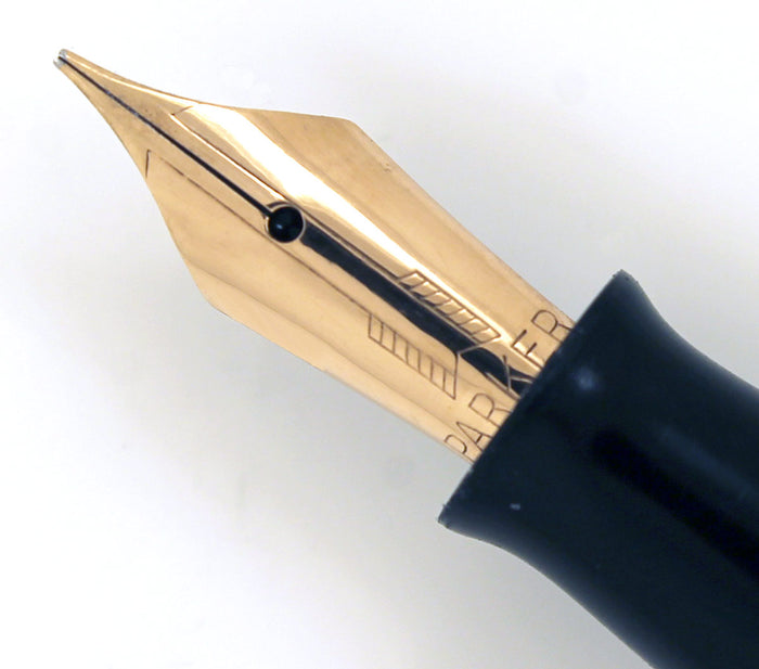 RESTORED 1940 PARKER AZURE PEARL DOUBLE JEWEL VACUMATIC FOUNTAIN PEN MAJOR SIZE OFFERED BY ANTIQUE DIGGER