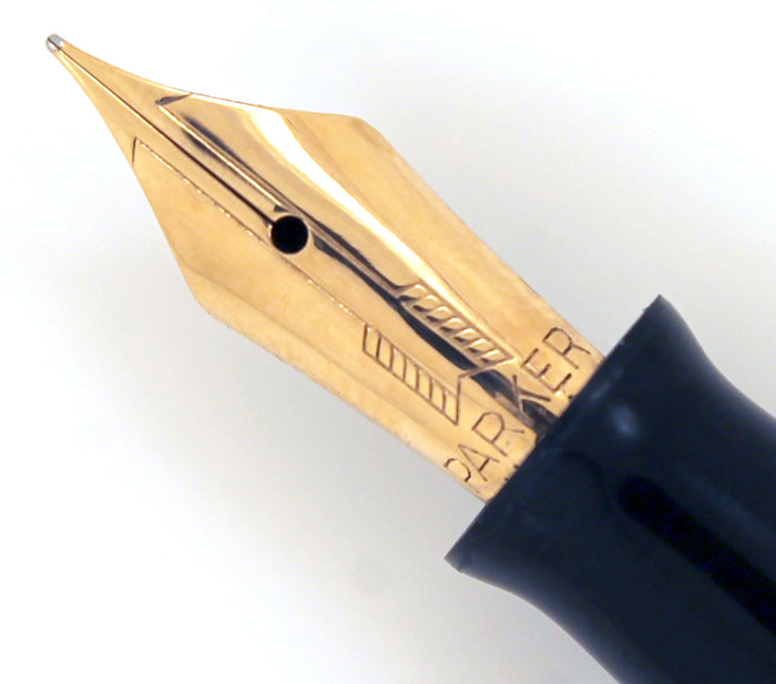 RESTORED 1940 PARKER GOLDEN PEARL DOUBLE JEWEL VACUMATIC MAJOR FOUNTAIN PEN WITH JEWELERS CAP BAND OFFER BY ANTIQUE DIGGER