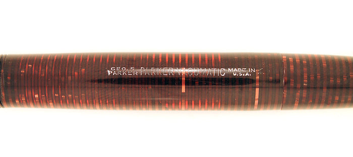 RESTORED 1940 PARKER VACUMATIC DOUBLE JEWEL BURGUNDY PEARL FOUNTAIN PEN OFFERED BY ANTIQUE DIGGER
