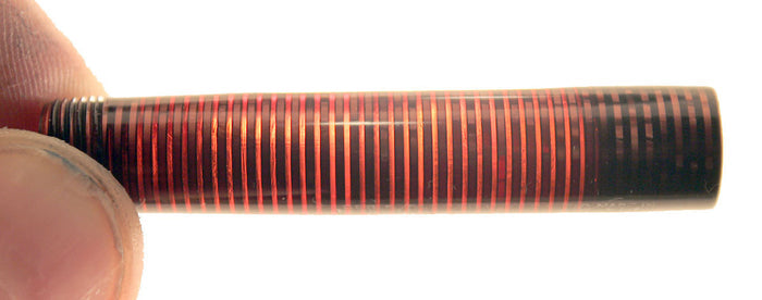 RESTORED 1940 PARKER VACUMATIC DOUBLE JEWEL BURGUNDY PEARL FOUNTAIN PEN OFFERED BY ANTIQUE DIGGER