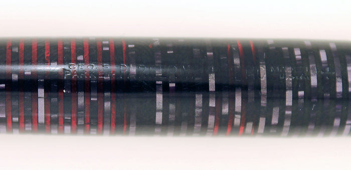 RESTORED 1941 PARKER AZURE PEARL VACUMATIC DEBUTANTE DOUBLE JEWEL FOUNTAIN PEN