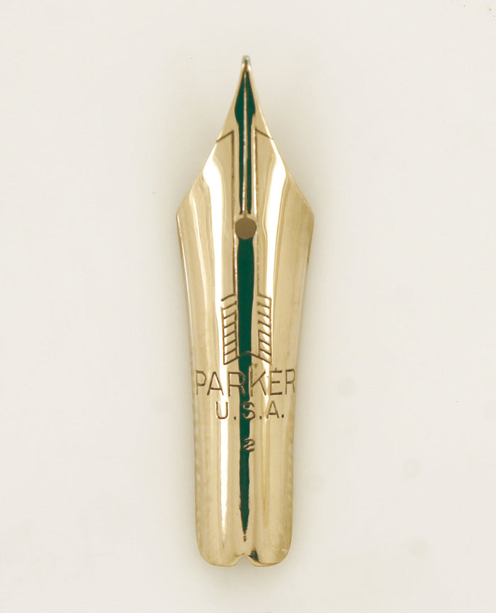 RESTORED 1942 PARKER GOLDEN PEARL VACUMATIC MAJOR FOUNTAIN PEN WITH F to BB FLEX NIB OFFERED BY ANTIQUE DIGGER