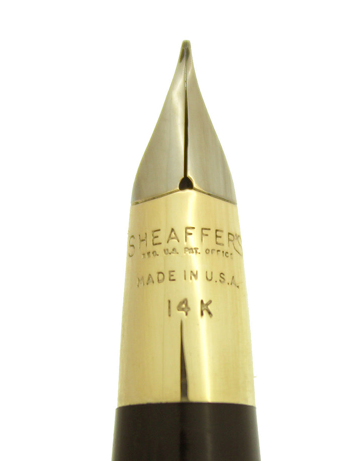 RESTORED CIRCA 1953 SHEAFFER SNORKEL VALIANT PASTEL BLUE FOUNTAIN PEN & PENCIL SET WITH BOX OFFERED BY ANTIQUE DIGGER