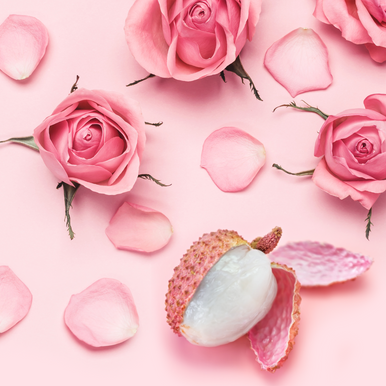 Rose Blooms and Lychee Fragrance Oil fragrance oil bottle