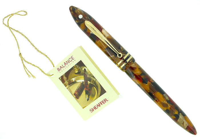 SHEAFFER BALANCE AMBER GLOW FOUNTAIN PEN NEW OLD STOCK MINT IN BOX NEVER INKED OFFERED BY ANTIQUE DIGGER