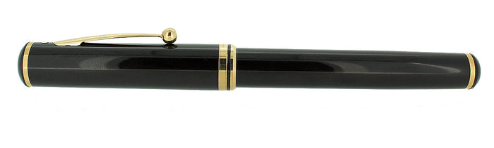 SHEAFFER CONNAISSEUR JET BLACK 18K MEDIUM NIB FOUNTAIN PEN MINT
