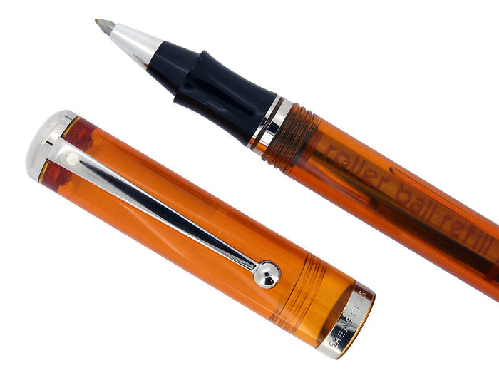 SHEAFFER CONNAISSEUR ORANGE TRANSLUCENT ROLLERBALL PEN NEW IN BOX NEVER INKED OFFERED BY ANTIQUE DIGGER