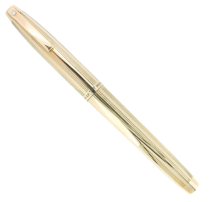 SHEAFFER IMPERIAL MODEL 777 12K GOLD FILLED OVERLAY FOUNTAIN PEN STICKERED OFFERED BY ANTIQUE DIGGER