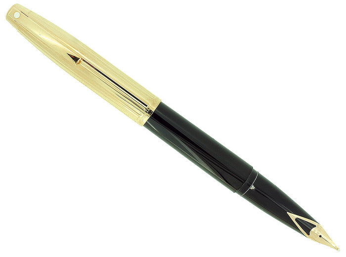 SHEAFFER IMPERIAL MODEL 790 GOLD FLUTED CAP FOUNTAIN PEN BROAD NIB NEVER INKED OFFERED BY ANTIQUE DIGGER