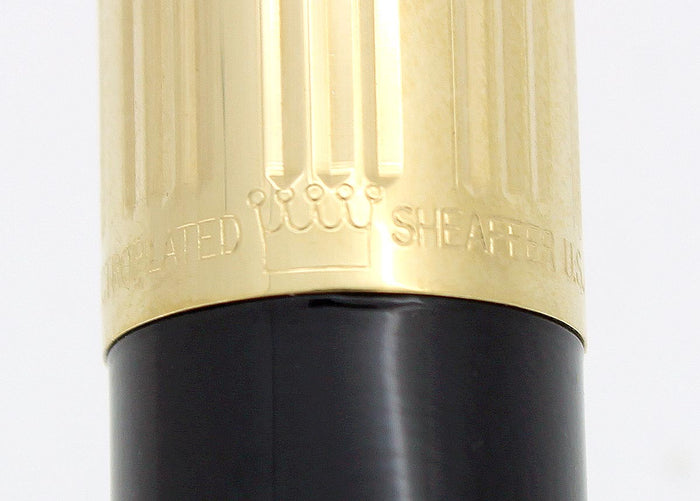SHEAFFER IMPERIAL MODEL 790 GOLD FLUTED CAP FOUNTAIN PEN BROAD NIB NEVER INKED OFFERED BY ANTIQUE DIGGER