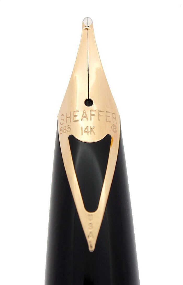 SHEAFFER IMPERIAL MODEL 790 GOLD FLUTED CAP FOUNTAIN PEN BROAD NIB NEVER INKED OFFERED BY ANTIQUE DIGGER