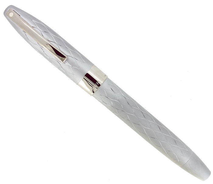SHEAFFER LEGACY 2 EMPEROR'S SILVER SWEEPING HOURGLASS ROLLERBALL PEN NEW IN BOX OFFERED BY ANTIQUE DIGGER