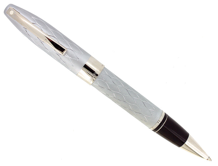 SHEAFFER LEGACY 2 EMPEROR'S SILVER SWEEPING HOURGLASS ROLLERBALL PEN NEW IN BOX OFFERED BY ANTIQUE DIGGER