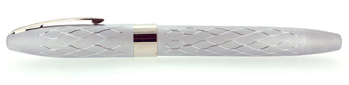 SHEAFFER LEGACY 2 EMPEROR'S SILVER SWEEPING HOURGLASS ROLLERBALL PEN NEW IN BOX OFFERED BY ANTIQUE DIGGER