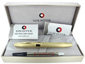 SHEAFFER LEGACY 2 KING'S GOLD DIAMOND PATTERN W/ 23K GOLD TRIM ROLLERBALL PEN UNUSED OFFERED BY ANTIQUE DIGGER