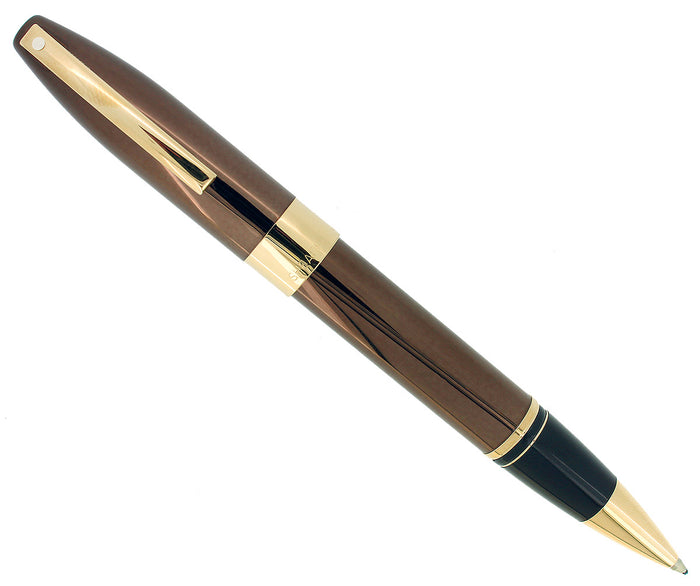 SHEAFFER LEGACY 2 POLISHED COPPER W/ 23K GOLD TRIM ROLLERBALL PEN NOS UNUSED OFFERED BY ANTIQUE DIGGER