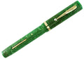 SHEAFFER OVERSIZED FLAT TOP JADE GREEN CELLULOID FOUNTAIN PEN