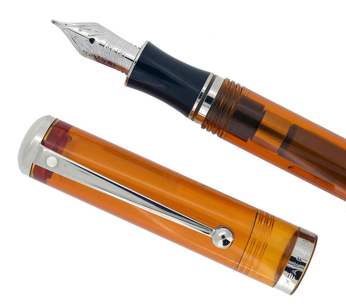 SHEAFFER CONNAISSEUR ORANGE TRANSLUCENT FOUNTAIN PEN NEW IN BOX NEVER INKED OFFERED BY ANTIQUE DIGGER