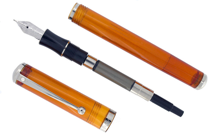 SHEAFFER CONNAISSEUR ORANGE TRANSLUCENT FOUNTAIN PEN NEW IN BOX NEVER INKED OFFERED BY ANTIQUE DIGGER