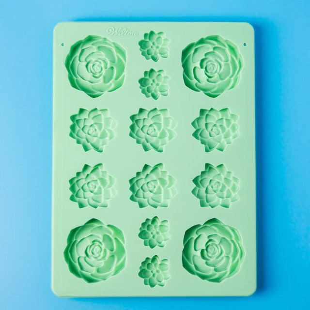 Silicone Soap Mold- Succulents Mold fragrance oil bottle