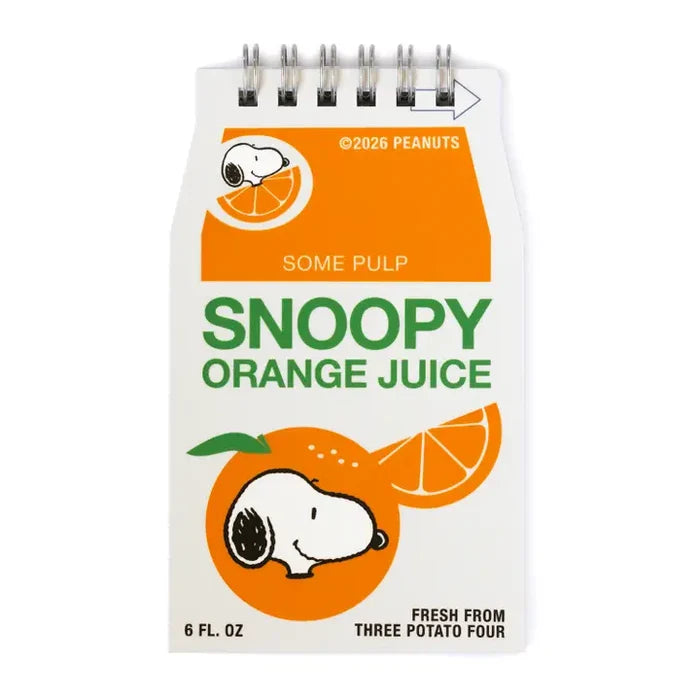 Snoopy Orange Juice Notebook