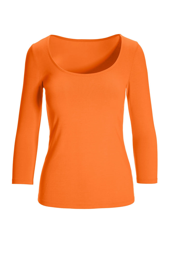 So Sexy Scoop Neck Top Nectarine