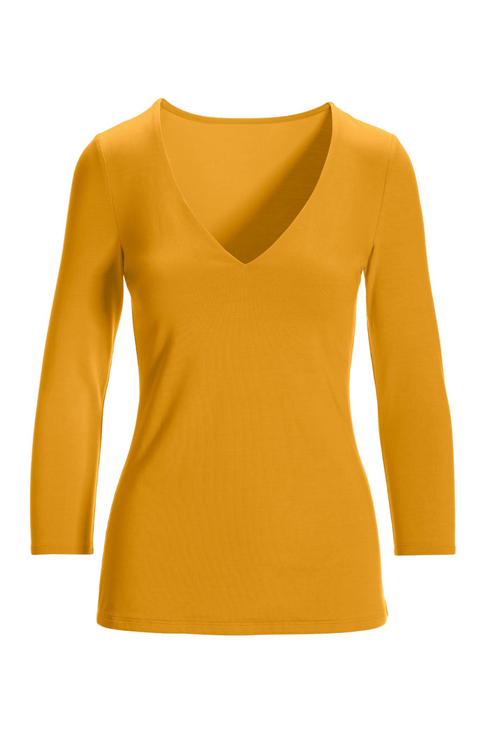 So Sexy V Neck Top Golden Glow