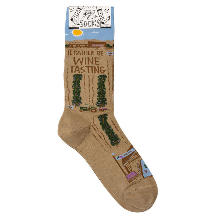 Socks - I'd Rather Be Wine Tasting