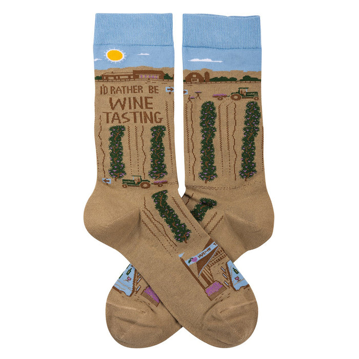 Socks - I'd Rather Be Wine Tasting