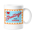 Sonoma Postage Stamp Mug