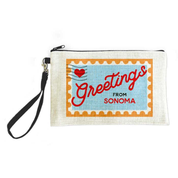 Sonoma Postage Stamp Small Pouch