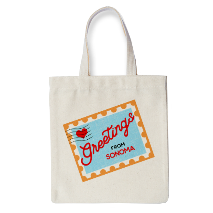 Sonoma Postage Stamp Tote Bag
