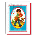 Special Delivery Boy Postage Valentine Card