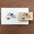Stamp Marché Illustration Stamp - Reading