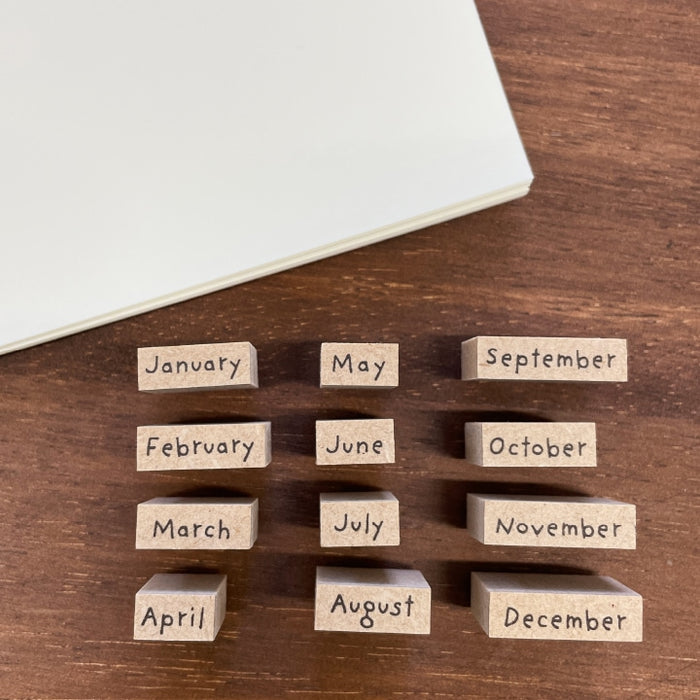 Stamp Marché Month Moji Stamp Set (Set of 12)