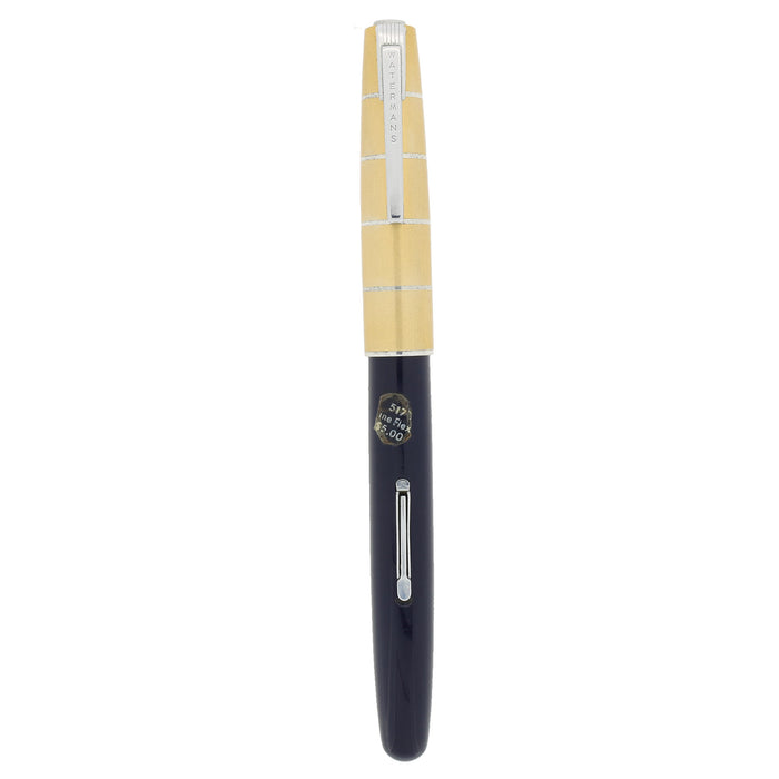 STICKERED 1949 WATERMAN TAPERITE CRUSADER FOUNTAIN PEN NEW OLD STOCK OFFERED BY ANTIQUE DIGGER