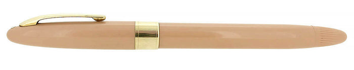 STICKERED C1953 SHEAFFER STATESMAN BUCKSKIN SNORKEL FOUNTAIN PEN NEW OLD STOCK OFFERED BY ANTIQUE DIGGER