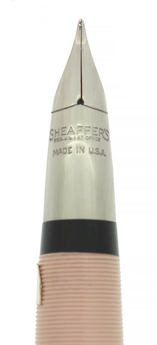 STICKERED C1953 SHEAFFER STATESMAN BUCKSKIN SNORKEL FOUNTAIN PEN NEW OLD STOCK OFFERED BY ANTIQUE DIGGER